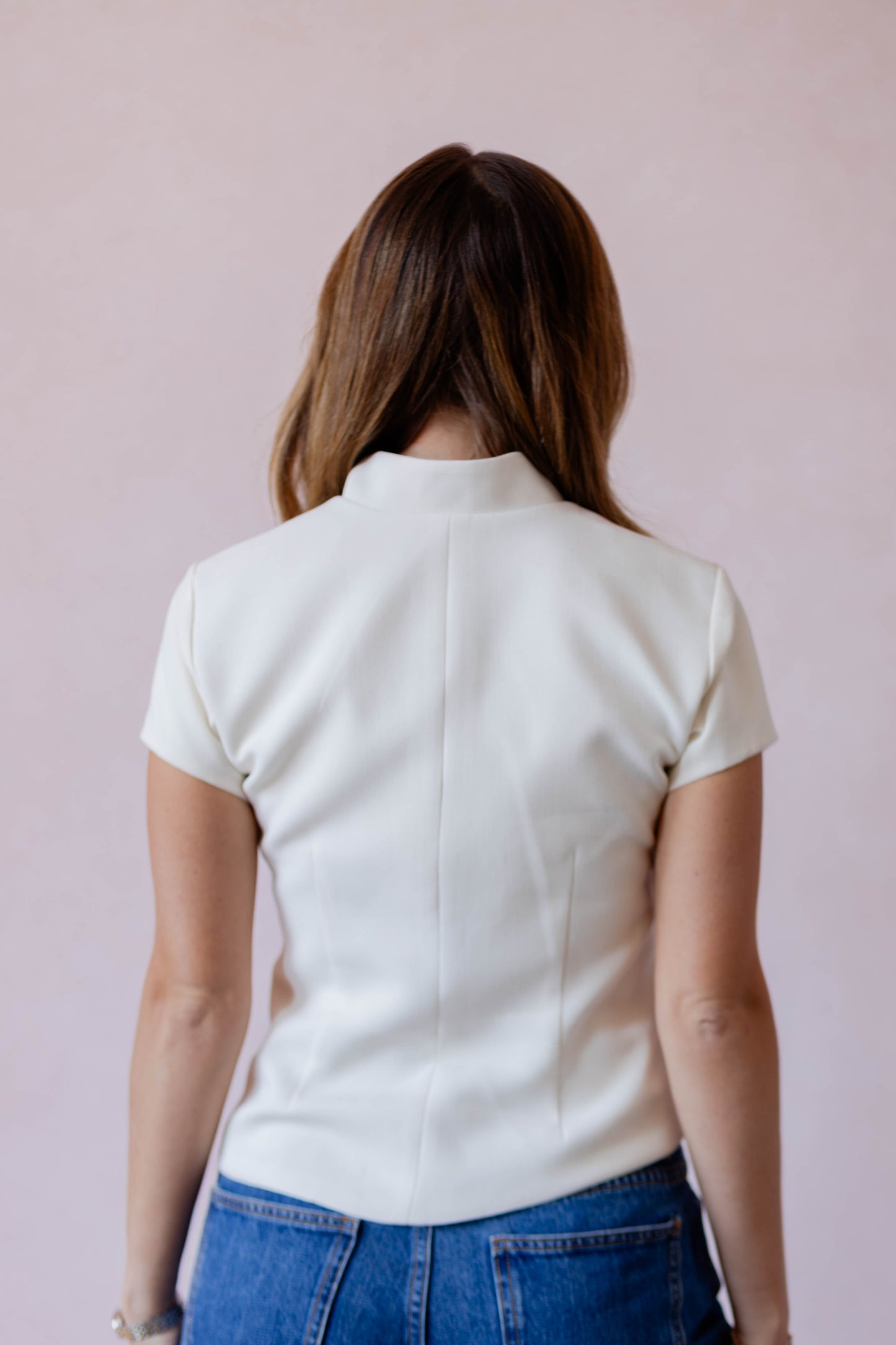 elegant timeless structured lightweight top