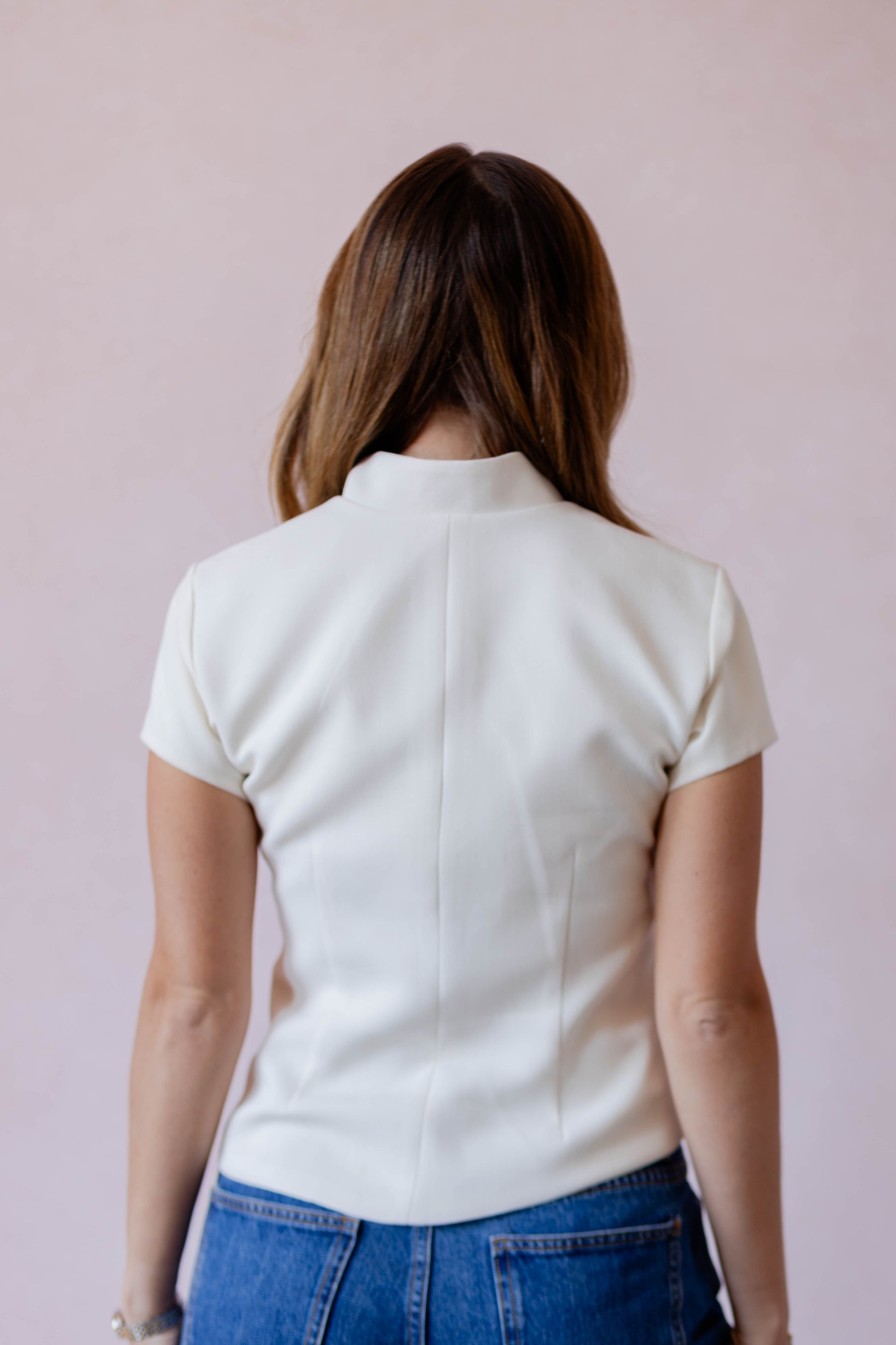 elegant timeless structured lightweight top