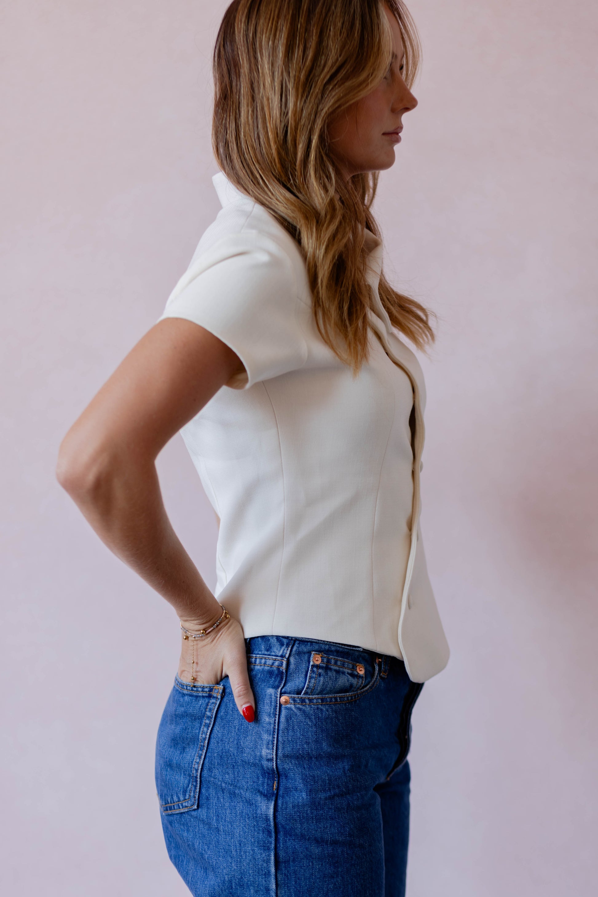 timeless elegant structured top