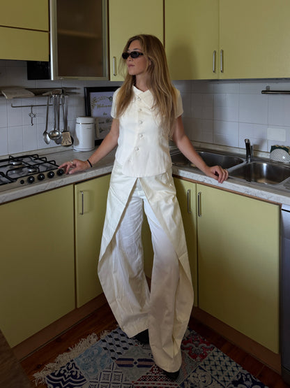 european summer outfit all white